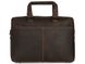 Кожаная мужская сумка для ноутбука Royal Bag RB001R коричневый 5