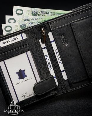 Гаманець чоловічий шкіряний Rovicky N4-PZ-CCR-RFID