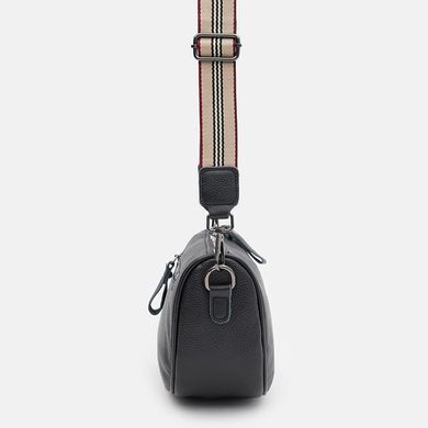 Сумка женская кожаная Borsa LeatherK18569bl-black черная