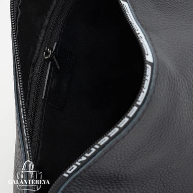 Сумка жіноча шкіряна Borsa Leather K18569bl-black чорна