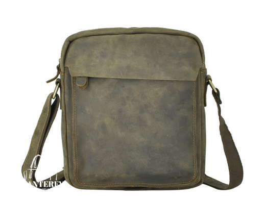 Чоловічий шкіряний месенджер Tiding Bag t0022R коричневий