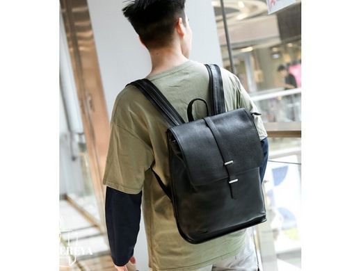 Мужской кожаный рюкзак Tiding Bag A25F-68016A черный