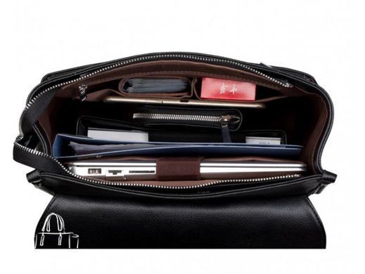 Мужской кожаный рюкзак Tiding Bag A25F-68016A черный