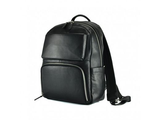 Мужской кожаный рюкзак Tiding Bag B3-154A черный