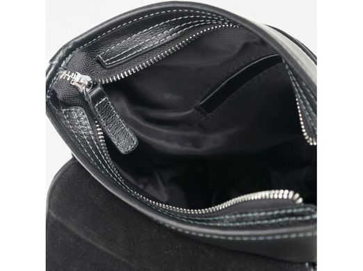 Мужской кожаный черный мессенджер Tiding Bag M685-2A