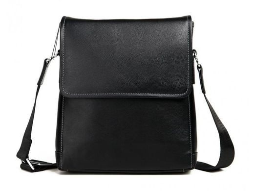 Мужской кожаный черный мессенджер Tiding Bag M685-2A