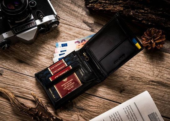 Гаманець чоловічий шкіряний Peterson PTN 304-P-UP UA