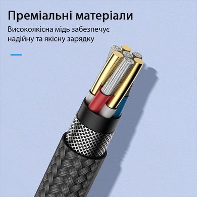 Кабель магнитный для зарядки FLOVEME 540&deg; LED RAX212901 Lightning black