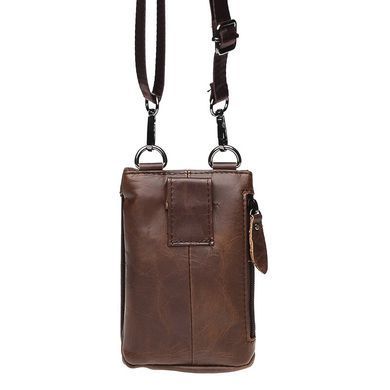 Мужской кожаный мессенджер Keizer K1702-brown коричневый