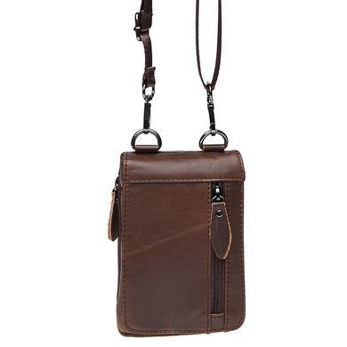 Мужской кожаный мессенджер Keizer K1702-brown коричневый