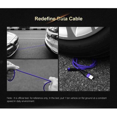 Кабель для зарядки телефона 2.4А передачи данных 1м с нейлоновой обмоткою FLOVEME RCD134613
