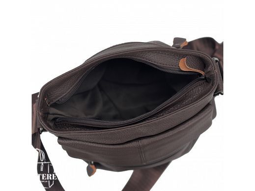 Мужской кожаный мессенджер Tiding Bag M38-7812A черный