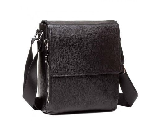 Мужской кожаный черный мессенджер Tiding Bag M8009-3A