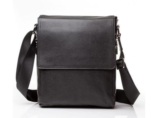 Мужской кожаный черный мессенджер Tiding Bag M8009-3A