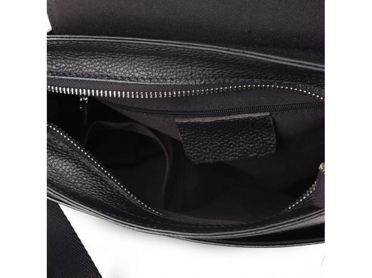 Мужской кожаный черный мессенджер Tiding Bag M8009-3A