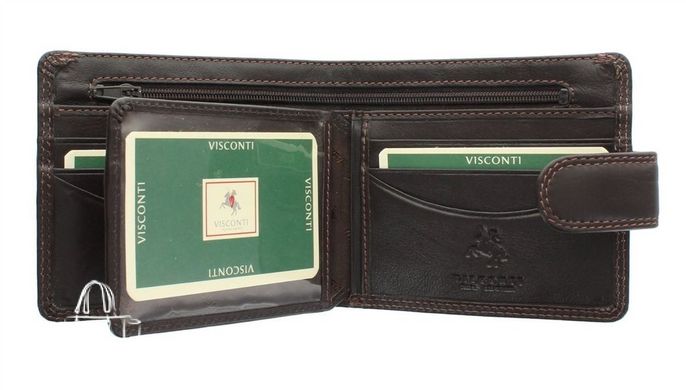 Мужской кожаный кошелек Visconti HT9 - Sloan