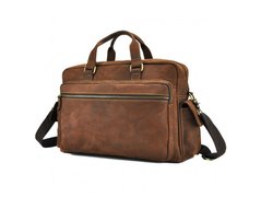 Чоловічі шкіряні сумки Tiding Bag t0018 коричневий