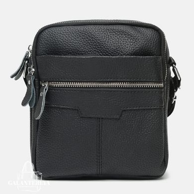 Сумка мужская кожаная Borsa Leather K18016a-black