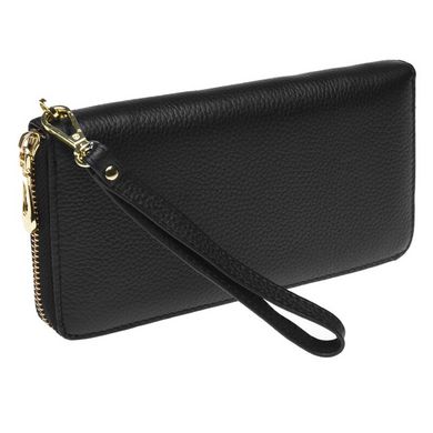 Жіночий шкіряний гаманець Keizer K12707-black чорний