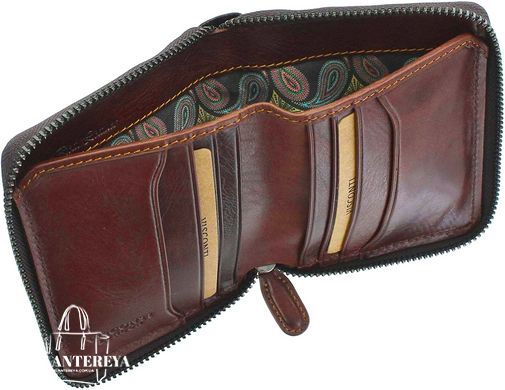 Кошелек мужской кожаный на молнии Visconti AT65 Mondello
