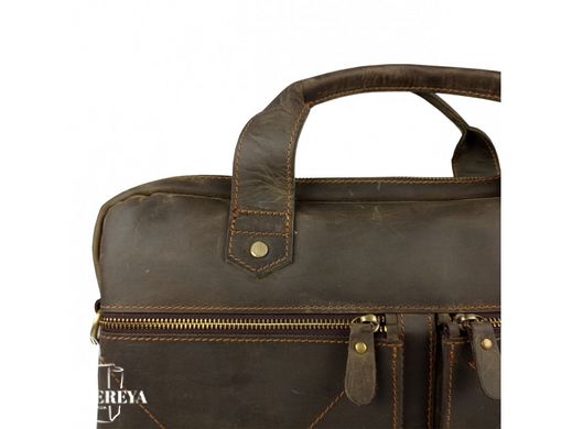 Винтажная сумка для ноутбука мужская кожаная Tiding Bag D4-012R
