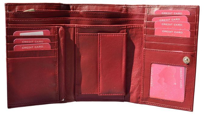Женский кожаный кошелек Italian fabric bags 8065