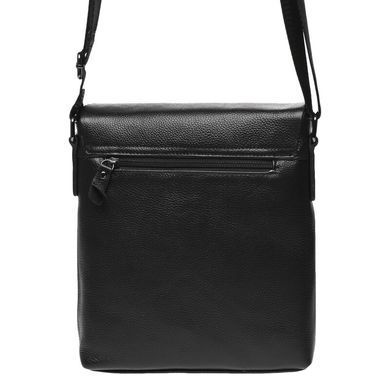 Шкіряний чоловічий месенджер Borsa Leather K18146-black чорний