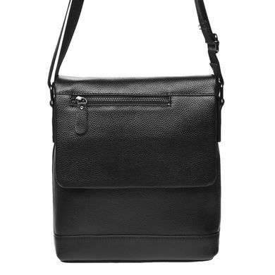 Шкіряний чоловічий месенджер Borsa Leather K18146-black чорний