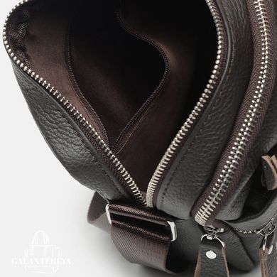 Сумка мужская кожаная Borsa Leather K18016a-black