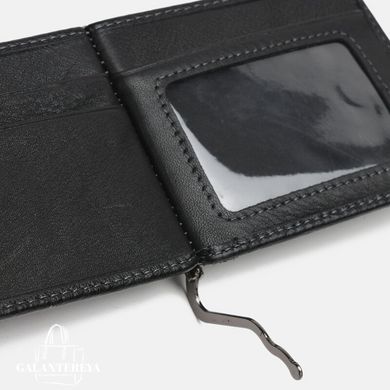 Зажим мужской кожаный Ricco Grande K1121-22-black