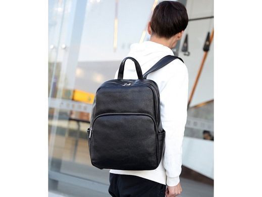 Мужской кожаный рюкзак Tiding Bag A25F-68001A черный