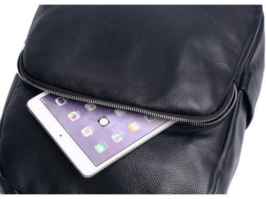 Мужской кожаный рюкзак Tiding Bag A25F-68001A черный
