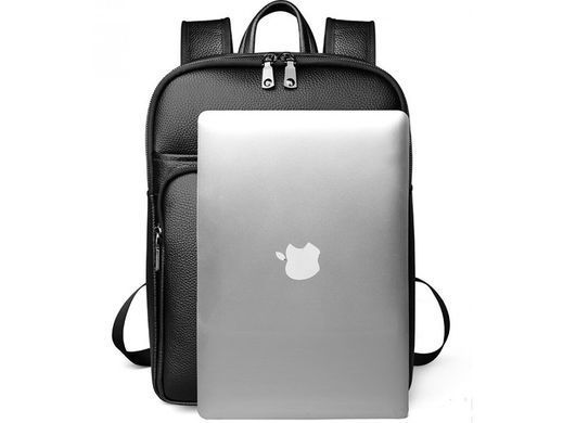 Мужской кожаный рюкзак Tiding Bag M7039A черный