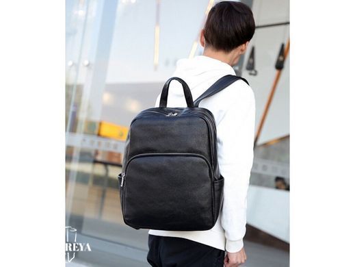 Мужской кожаный рюкзак Tiding Bag A25F-68001A черный