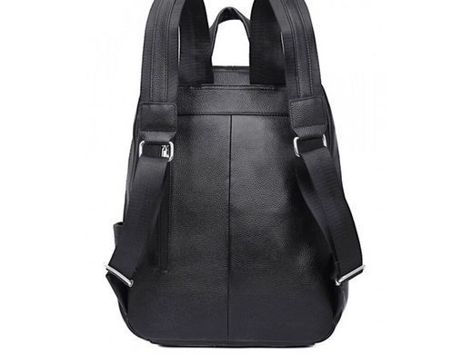 Мужской кожаный рюкзак Tiding Bag A25F-68001A черный