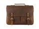 Мужской кожаный портфель Tiding Bag t0016 коричневый 3