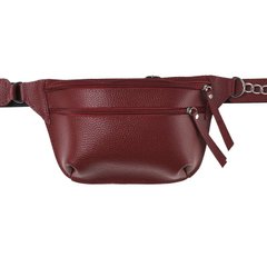 Женская кожаная сумка на пояс Ricco Grande 1L948-burgundy бордовый