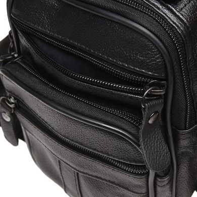 Сумка через плечо мужская кожаная Keizer K18016-black