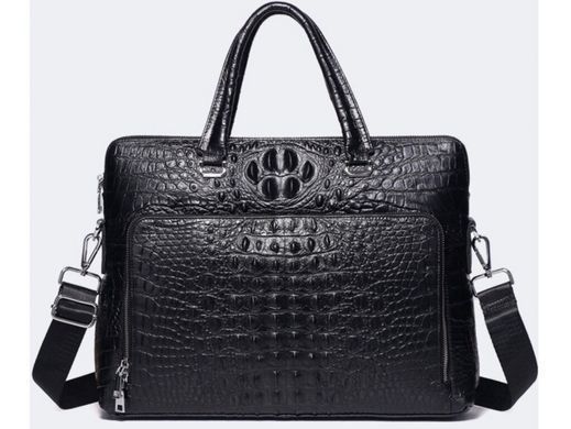 Мужская кожаная сумка для ноутбука Tiding Bag A25F-7607-1A черный