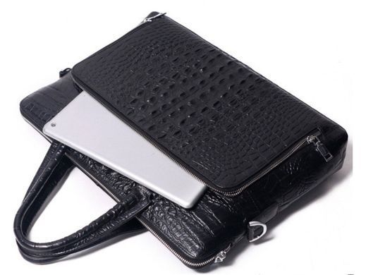 Мужская кожаная сумка для ноутбука Tiding Bag A25F-7607-1A черный