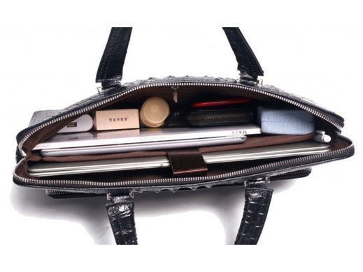 Мужская кожаная сумка для ноутбука Tiding Bag A25F-7607-1A черный