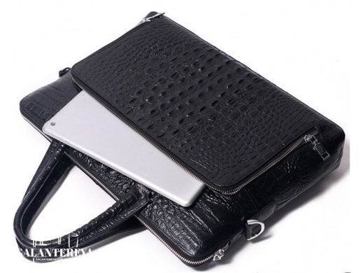 Мужская кожаная сумка для ноутбука Tiding Bag A25F-7607-1A черный