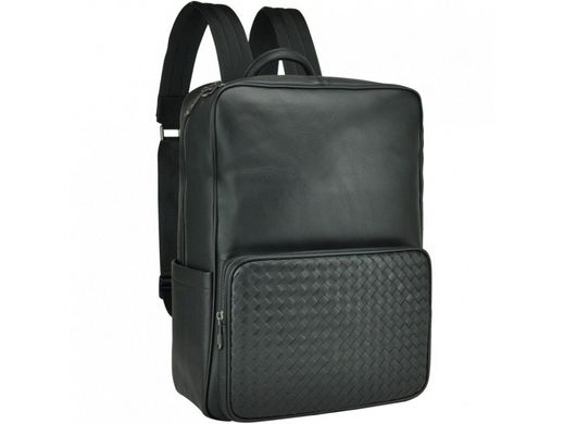 Мужской кожаный рюкзак Tiding Bag B3-8605A черный