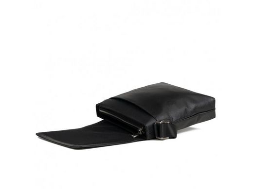 Мужской кожаный черный мессенджер Tiding Bag M9806-1A