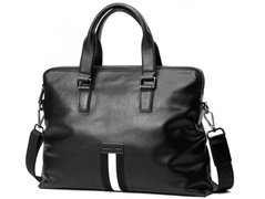 Мужская кожаная сумка для ноутбука Tiding Bag A25F-66001A черный