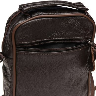Сумка через плече чоловіча шкіряна Keizer K18016-brown