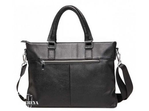 Мужская кожаная сумка для ноутбука Tiding Bag A25F-66001A черный