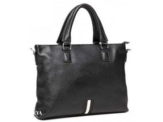 Мужская кожаная сумка для ноутбука Tiding Bag A25F-66001A черный