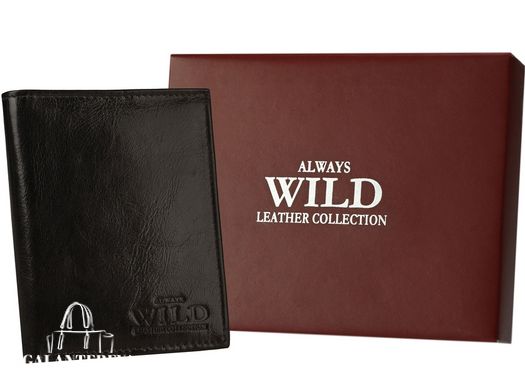 Кошелек мужской кожаный Always Wild N4-VTK-BOX