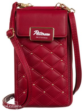Сумка-кошелек женская из экокожи с карманом для телефона Peterson PTN M-09